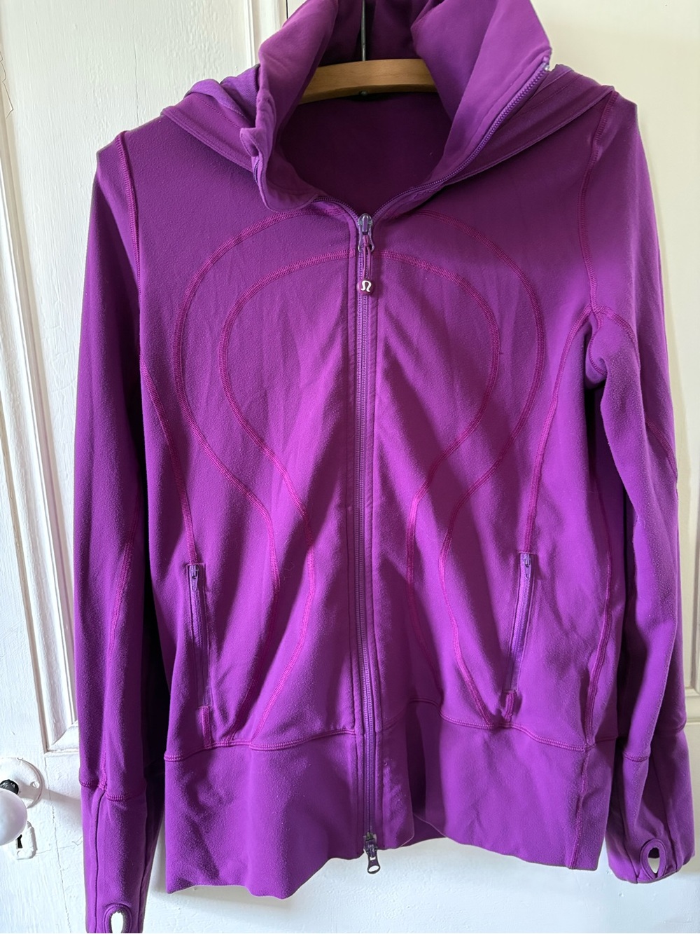 lululemon athletica Magenta Hooded Full-Zip Jacket